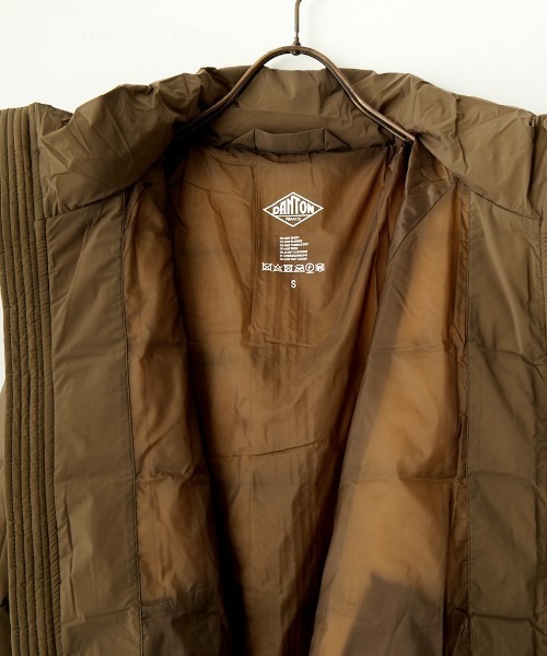 DANTON/ダントン] ストレッチナイロン フードダウンジャケット（ダウン