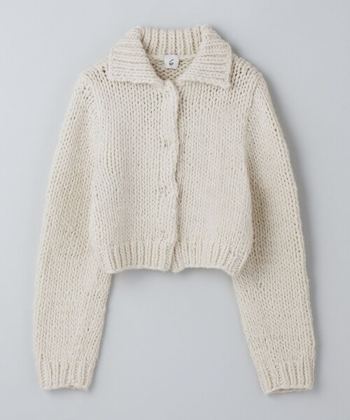 6（ロク）の「＜6(ROKU)＞ウール ローゲージ カーディガン