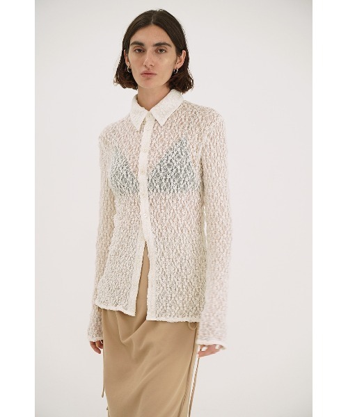 CLANE（クラネ）の「CLANE/クラネ/LADY LACE SHIRT（シャツ/ブラウス