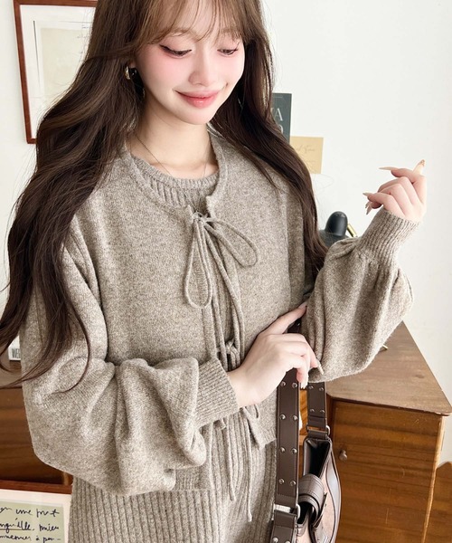 moment+（モーメントプラス）の「〈セットアップニット〉前後2WAY