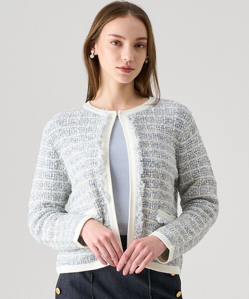 ANAYI（アナイ）の「ミックスヤーンニット カーディガン（カーディガン