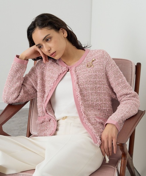 ANAYI（アナイ）の「ミックスヤーンニット カーディガン（カーディガン