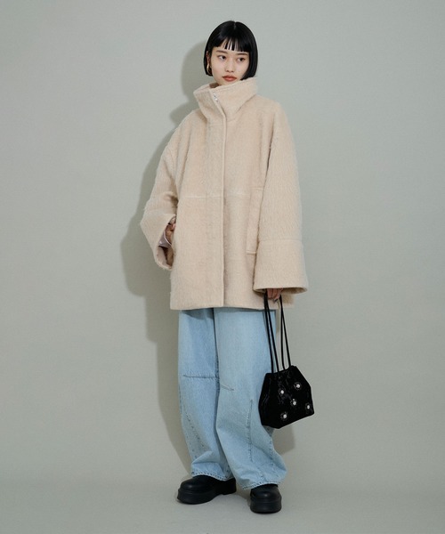 ADAM ET ROPE'（アダムエロペ）の「【WEB限定】スタンドカラーコクーン