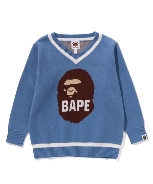 A BATHING APE（アベイシングエイプ）の「BAPE APE HEAD V-NECKNIT