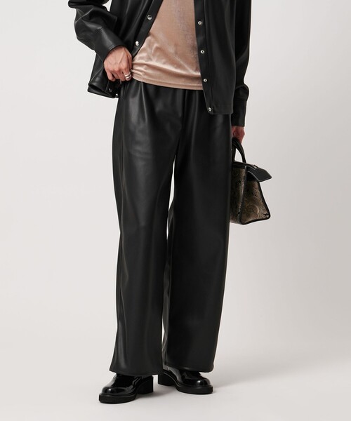 別注】＜CINOH＞レザーライク パンツ（その他パンツ）｜CINOH（チノ