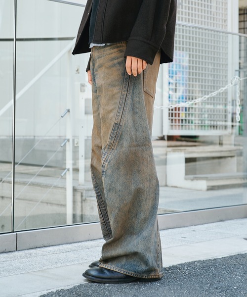 3D TWISTED WIDE LEG JEANS（デニムパンツ）｜NVRFRGT（ネヴァーフォー