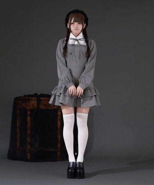 Pal elfy（パルエルフィー）の「クラシカルシャツレイヤードワンピース