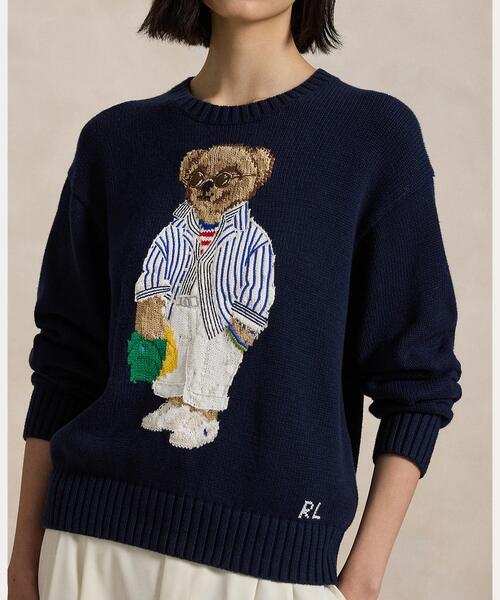 Polo ベア コットン クルーネック セーター（ニット/セーター）｜POLO