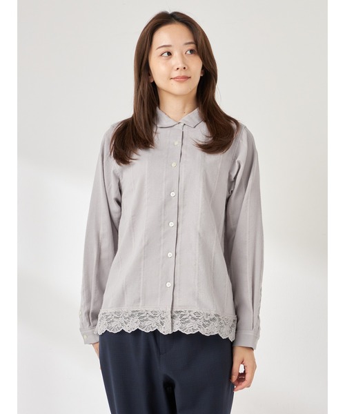 セール】ドビーレースブラウス（シャツ/ブラウス）｜McGREGOR