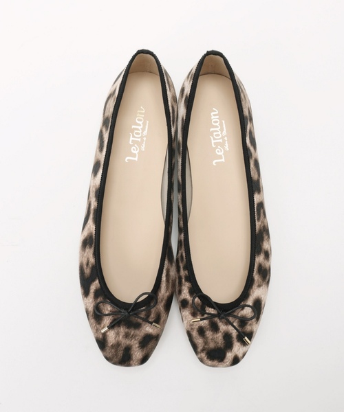 LE TALON（ルタロン）の「スクエアレオパードバレエ◇（バレエシューズ