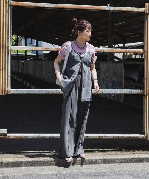 JEANASIS（ジーナシス）の「【完全受注生産】front zip cami【MIKU企画