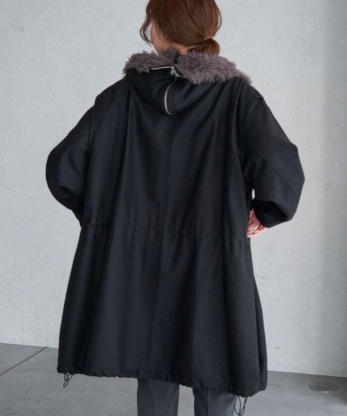 IENA（イエナ）の「ウーステッドフランネルモッズコート（モッズコート