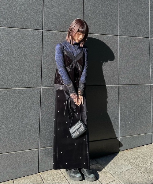 Ameri（アメリ）の「VELOUR CAMI SET LACE TOP（シャツ/ブラウス