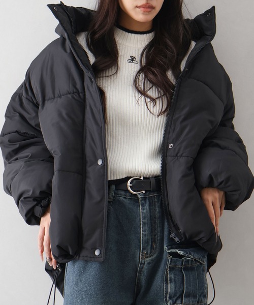セール】裾ラウンドフェイクダウン（ダウンジャケット/コート）｜SpRay