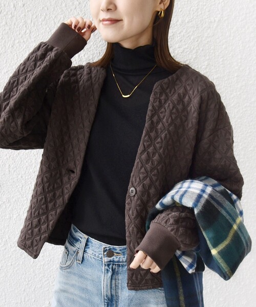 セール】【WEB限定】〈手洗い可能〉キルティング ジャカード