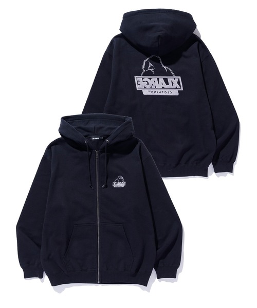 BACKSIDE OG ZIP UP HOODED SWEATSHIRT（パーカー）｜XLARGE