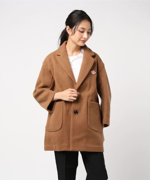 DANTON / ダントン】WOOL MOSSER CHESTER HALF COAT ウールモッサ