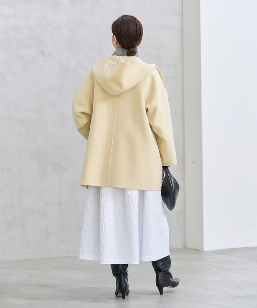 IENA（イエナ）の「SUPER120 ダブルフェイスフードコート（その他