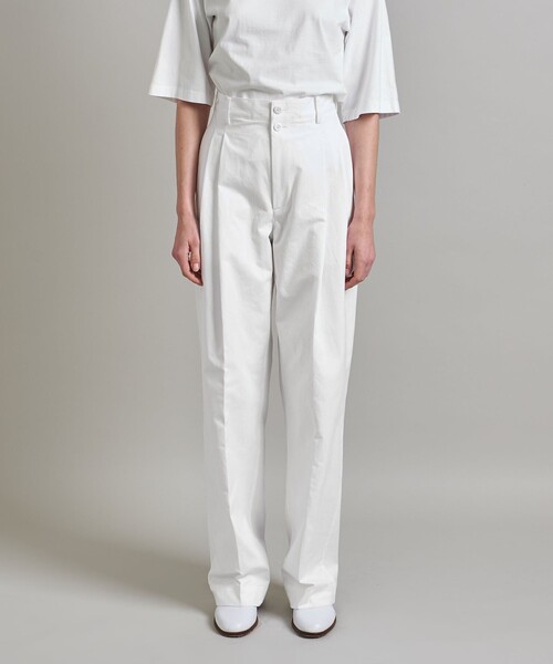 LOEFF（ロエフ）の「＜LOEFF＞ コットンツイル 2タックパンツ②