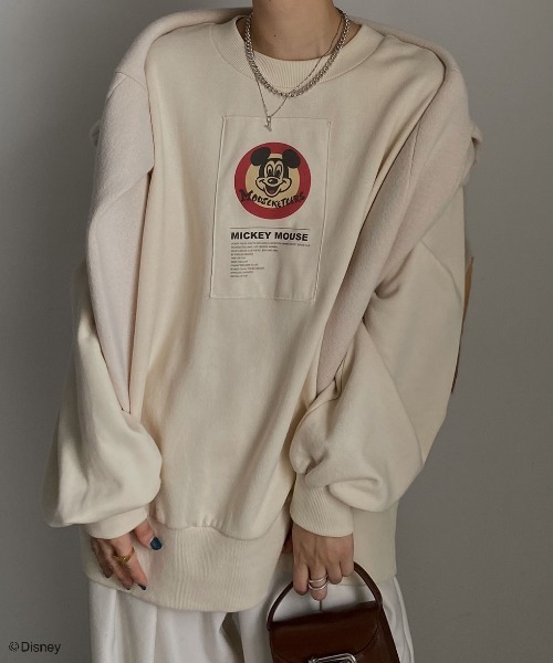 Ameri（アメリ）の「Disney MICKEY TAG SWEAT TOP（スウェット）」 - WEAR