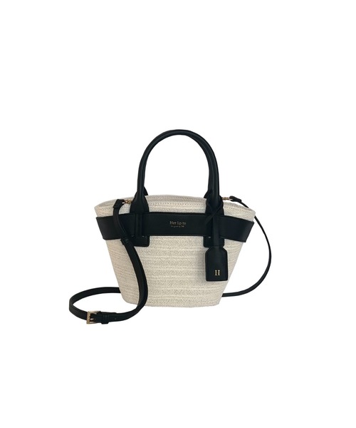 Her lip to（ハーリップトゥー）の「Palma Mini Tote Bag（かごバッグ