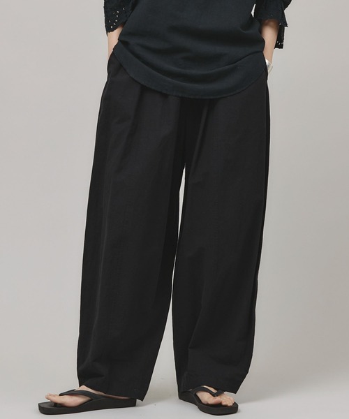 Curensology(カレンソロジー)/コットンリネンドロストパンツ（その他
