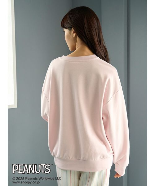 セール】【PEANUTS】オリジナルアート ワンポイント裏毛プルオーバー