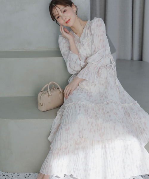 SNIDEL（スナイデル）の「ワッシャープリーツワンピース（ワンピース