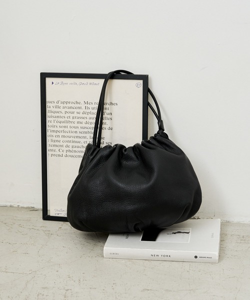 レザー巾着4WAYショルダーバッグ（ショルダーバッグ）｜russet