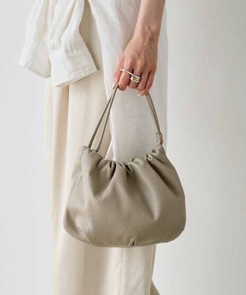 レザー巾着4WAYショルダーバッグ（ショルダーバッグ）｜russet