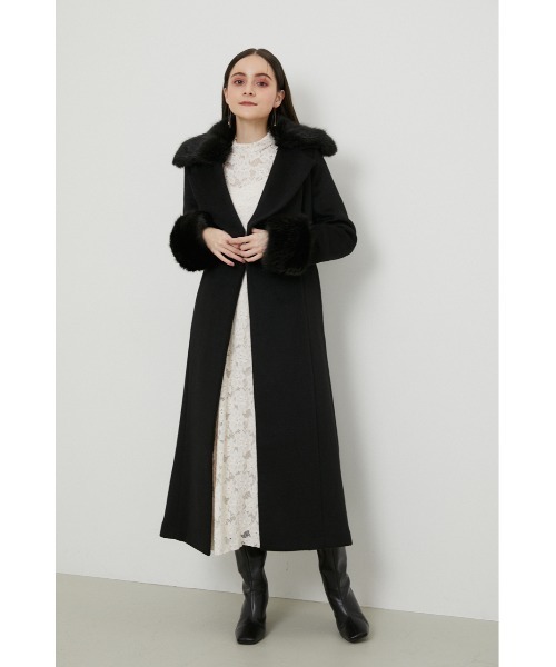 rienda（リエンダ）の「ウールミックスドレスロングコート（チェスター