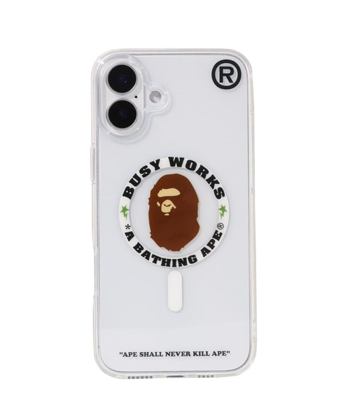 BAPE IPHONE 16 PLUS CLEAR CASE（スマホケース/カバー）｜A BATHING