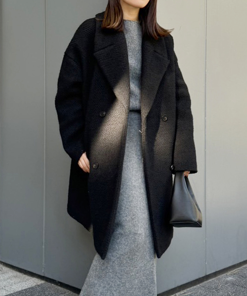 plage（プラージュ）の「GIOLICA ヘリンボン コクーンコート（その他