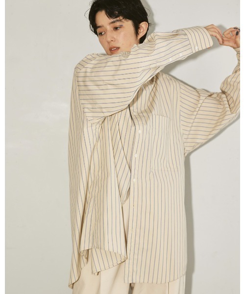 TODAYFUL（トゥデイフル）の「ストライプオーバーシャツ（シャツ