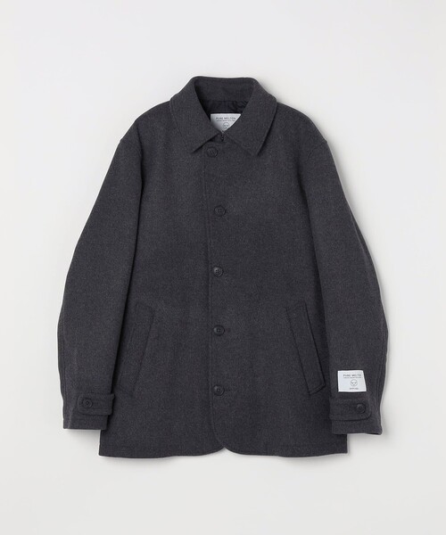 セール】SHIPS any: PURE WOOL MELTON シングル Pコート 25AW