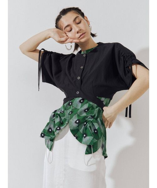 UN3D.（アンスリード）の「クロスベルトショートシャツ（シャツ