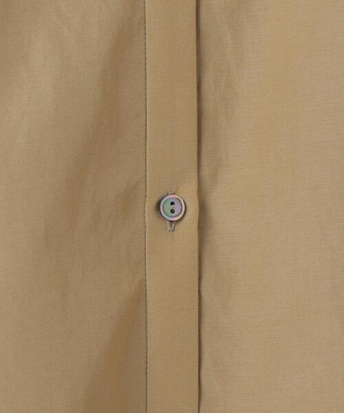 6（ロク）の「＜6(ROKU)＞COTTON SILK GATHER SLEEVE BLOUSE/ブラウス