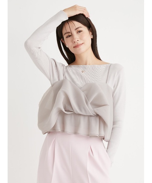 CELFORD（セルフォード）の「カシュクールキャミセットニットプル