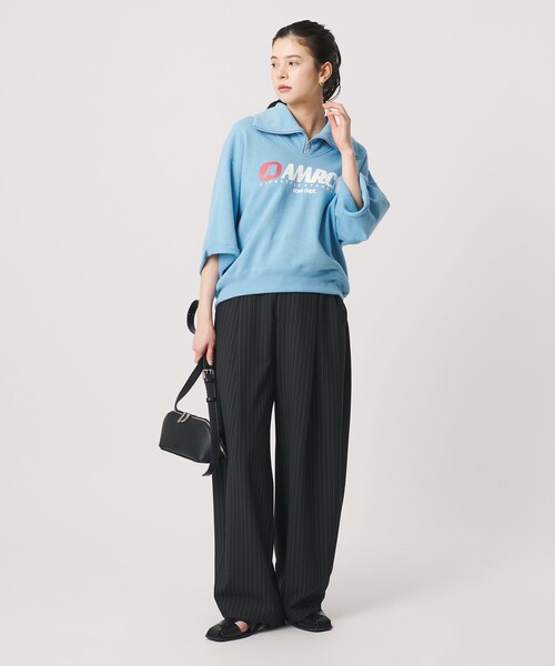 別注】＜Americana＞ジップ ショートスリーブ スウェットプルオーバー