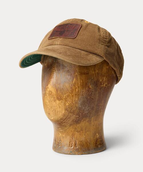 レザーパッチ コーデュロイ トラッカー キャップ（キャップ）｜RRL