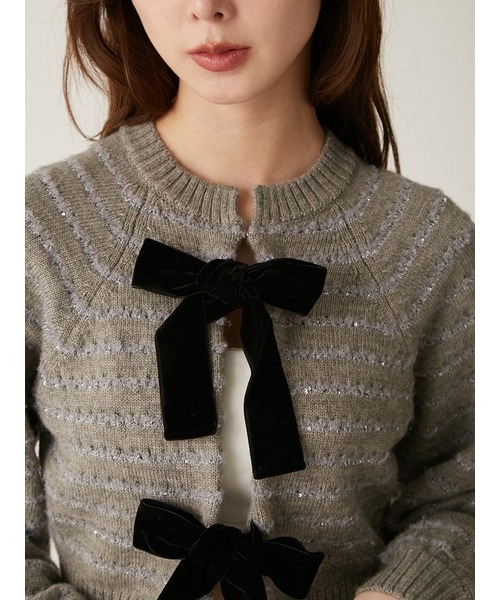 LILY BROWN（リリーブラウン）の「【WEB限定カラー】ベロアリボン