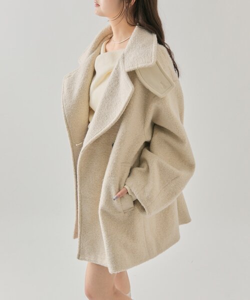 mystic（ミスティック）の「【WEB/限定店舗】シャギーミドルコート