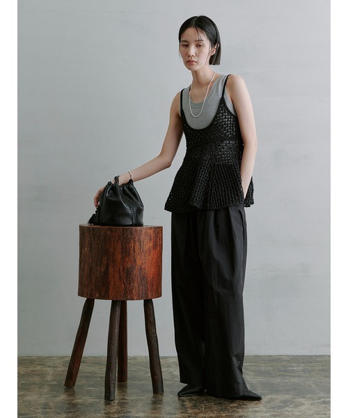 MIESROHE（ミースロエ）の「ﾒｯｼｭﾆｯﾄﾋﾞｽﾁｪ（ニット/セーター）」 - WEAR