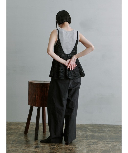 MIESROHE（ミースロエ）の「ﾒｯｼｭﾆｯﾄﾋﾞｽﾁｪ（ニット/セーター）」 - WEAR