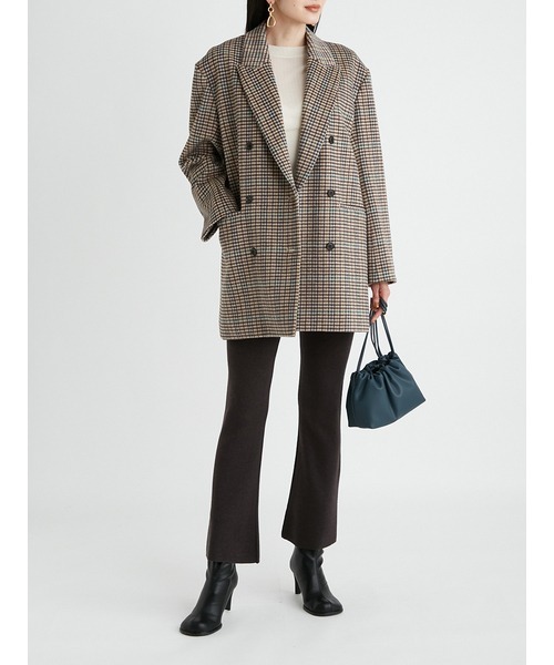 Mila Owen（ミラオーウェン）の「テーラードダブルコートジャケット