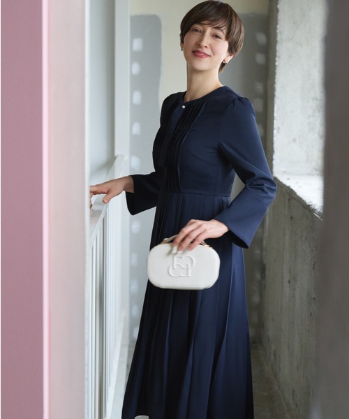 CELFORD（セルフォード）の「ボウタイプリーツワンピースfor Christel