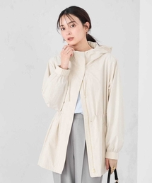 レディースのモッズコート（ホワイト/白色系・フードあり