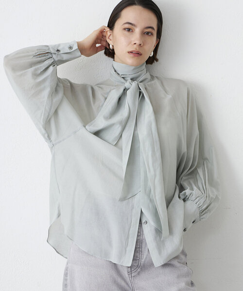 セール】シルクローンボウタイブラウス（シャツ/ブラウス）｜Whim