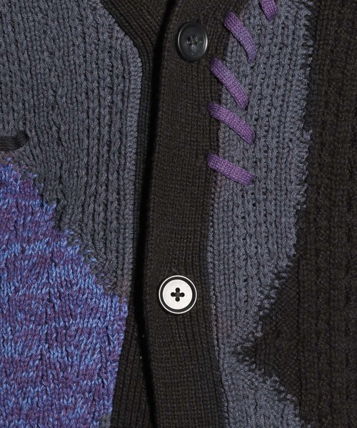 HARE（ハレ）の「ステッチキリカエニットカーディガン(HARE