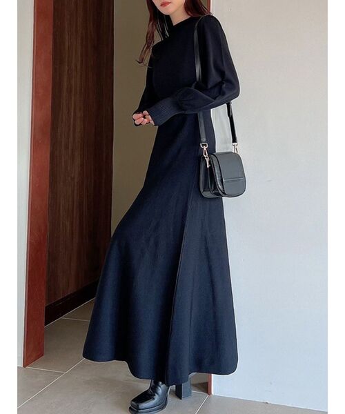 セール】ロングフレアニットワンピース（ワンピース）｜RESEXXY